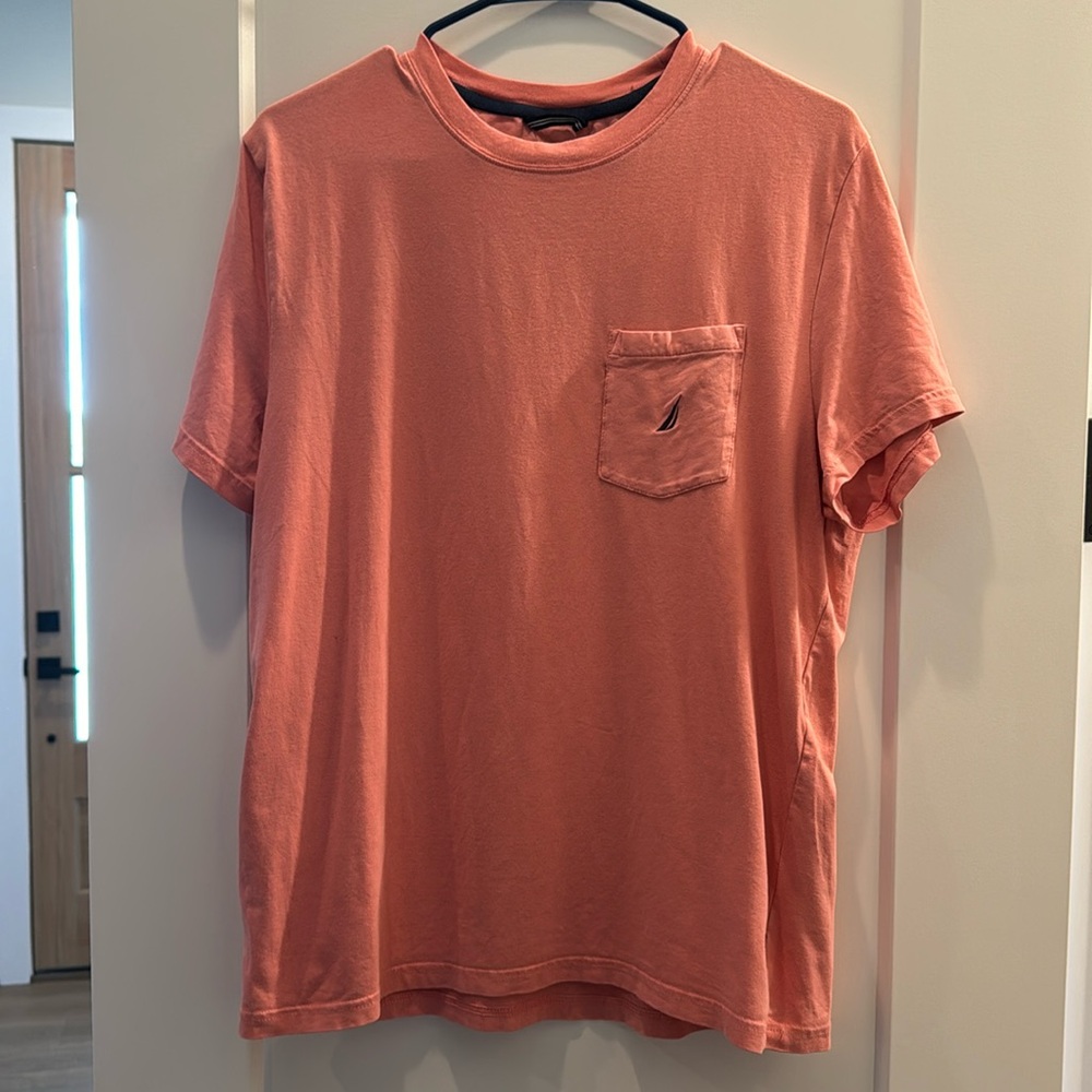 Mens Nautica Pocket Tee